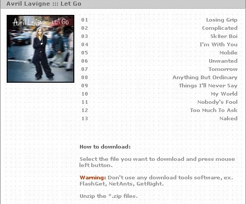 Avril lavigne let go full album download torrent download